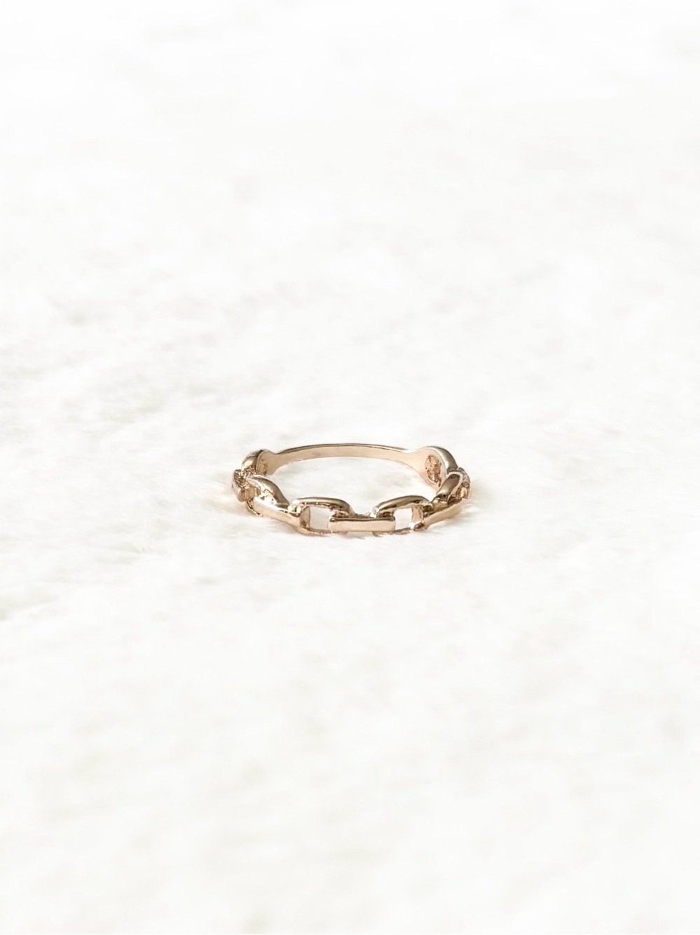 5/$8 🩷 MUST BUNDLE Delicate Chain-Link Gold Ring - Women Jewelry